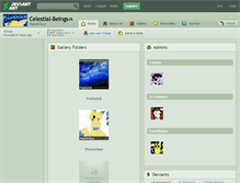 Tablet Screenshot of celestial-beings.deviantart.com
