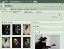 Tablet Screenshot of darktimax.deviantart.com