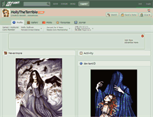 Tablet Screenshot of hollytheterrible.deviantart.com