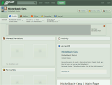 Tablet Screenshot of nickelback-fans.deviantart.com
