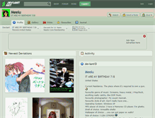 Tablet Screenshot of meelu.deviantart.com