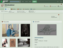 Tablet Screenshot of littledeadybear.deviantart.com