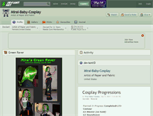 Tablet Screenshot of mirai-baby-cosplay.deviantart.com