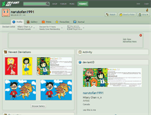 Tablet Screenshot of narutofan1991.deviantart.com