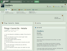 Tablet Screenshot of cheelberry.deviantart.com