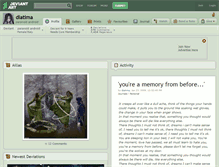 Tablet Screenshot of diatima.deviantart.com