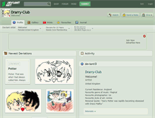 Tablet Screenshot of drarry-club.deviantart.com