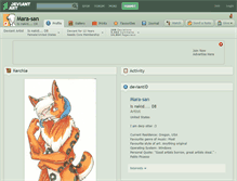 Tablet Screenshot of mara-san.deviantart.com