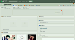 Desktop Screenshot of jakethesmall.deviantart.com