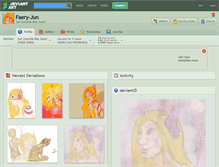 Tablet Screenshot of faery-jun.deviantart.com