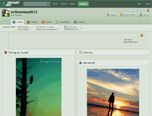 Tablet Screenshot of evilmonkey0013.deviantart.com