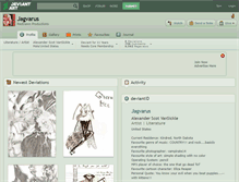 Tablet Screenshot of jagvarus.deviantart.com