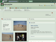 Tablet Screenshot of neko-and-koy.deviantart.com