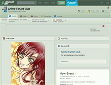 Tablet Screenshot of anime-fanart-club.deviantart.com