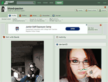 Tablet Screenshot of blood-passion.deviantart.com