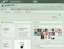 Tablet Screenshot of narusasu-chan.deviantart.com