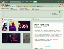 Tablet Screenshot of chollo.deviantart.com