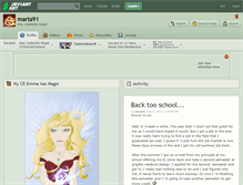 Tablet Screenshot of marta91.deviantart.com