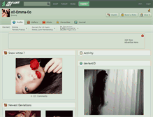 Tablet Screenshot of o0-emma-0o.deviantart.com