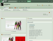 Tablet Screenshot of johnbarker.deviantart.com