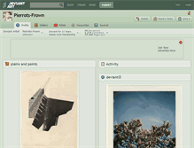Tablet Screenshot of pierrots-frown.deviantart.com