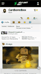 Mobile Screenshot of cardboredbox.deviantart.com