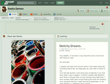 Tablet Screenshot of keeks-demon.deviantart.com