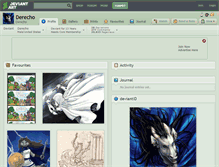 Tablet Screenshot of derecho.deviantart.com