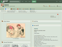 Tablet Screenshot of mynxx.deviantart.com