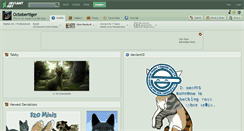 Desktop Screenshot of octobertiger.deviantart.com