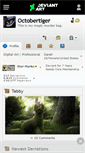 Mobile Screenshot of octobertiger.deviantart.com