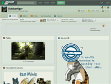 Tablet Screenshot of octobertiger.deviantart.com