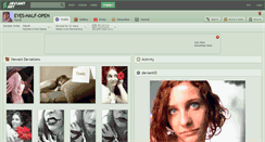 Desktop Screenshot of eyes-half-open.deviantart.com