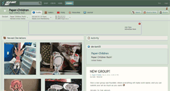 Desktop Screenshot of paper-children.deviantart.com
