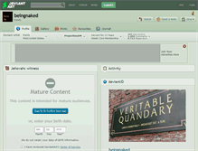 Tablet Screenshot of beingnaked.deviantart.com