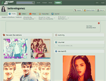 Tablet Screenshot of believeingomez.deviantart.com