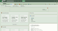 Desktop Screenshot of molliex.deviantart.com