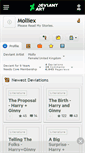 Mobile Screenshot of molliex.deviantart.com
