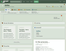 Tablet Screenshot of molliex.deviantart.com