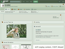 Tablet Screenshot of invisikid.deviantart.com