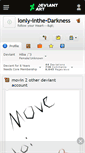 Mobile Screenshot of lonly-inthe-darkness.deviantart.com