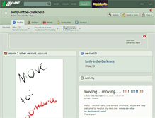 Tablet Screenshot of lonly-inthe-darkness.deviantart.com