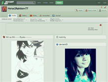 Tablet Screenshot of horse2rainbow77.deviantart.com