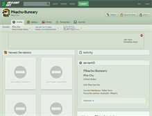 Tablet Screenshot of pikachu-buneary.deviantart.com