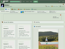 Tablet Screenshot of kimlu1.deviantart.com