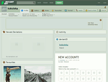 Tablet Screenshot of kokoleka.deviantart.com