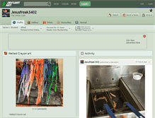 Tablet Screenshot of jesusfreak3402.deviantart.com