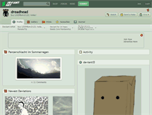 Tablet Screenshot of dreadhead.deviantart.com