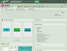 Tablet Screenshot of kimiku.deviantart.com