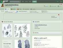 Tablet Screenshot of captinadaweirdones.deviantart.com